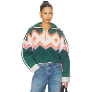 FP Movement Printed Mountain High Sweater color Soft Glow NWT